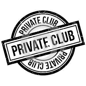 Private Club rubber stamp