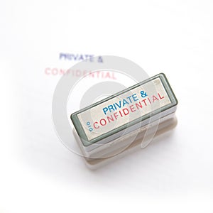 Private & Confidential stamp