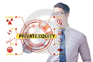 Private equity investment business concept