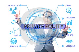 Private equity investment business concept