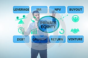 Private equity investment business concept