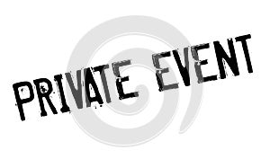 Private Event rubber stamp