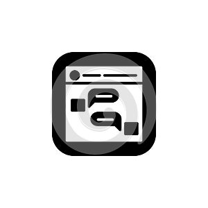 Private group icon. Online Learning icon. Perfect for application, web, logo and presentation template. icon design solid rounded