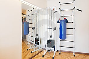 Private gym at home.