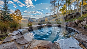 A private hot spring tucked away in the mountains providing a soothing soak before retiring to a plush bed for a photo