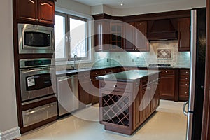 Private house Interior of modern luxury kitchen