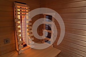 Private infrared sauna cabin