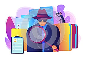 Private investigation concept vector illustration