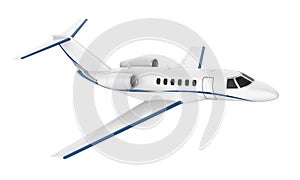 Private Jet Airplane Isolated
