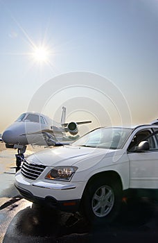 Private Jet and Car Rental