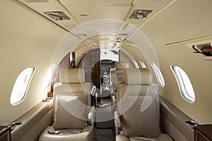 Private Jet Interior photo