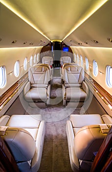 Private Jet - Interior Cabin