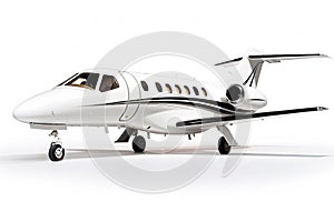 Private Jet Isolated on White Background, Generative AI