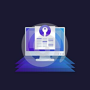 private key for access vector icon