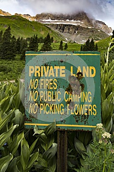 Private Land Signage