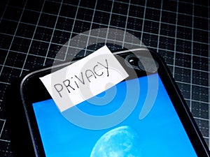 Private life and privacy with technology and mobile phones, data protection and apps and hacks.