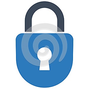 Private lock Isolated Vector icon which can easily modify or edit