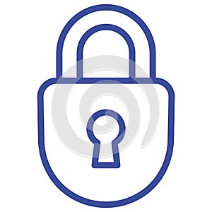 Private lock Isolated Vector icon which can easily modify or edit