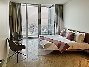 Private luxurious hotel apartment on a high floor in a tower - modern design - Dubai luxury