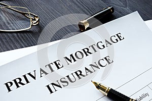 Private Mortgage Insurance PMI form