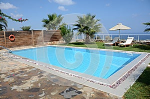 Private oceanside swimming pool