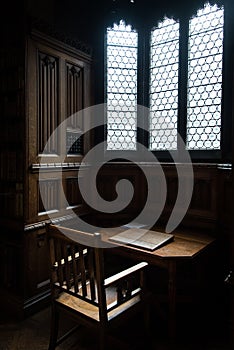 Private office reading room.