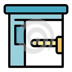 Private parking icon vector flat