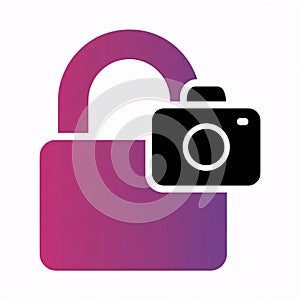 Private Photo Security and Media Access Control Icon