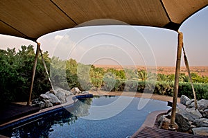 Private pool in the desert