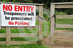 Private Property Gate