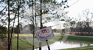 Private Property Posted Sign
