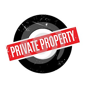 Private Property rubber stamp