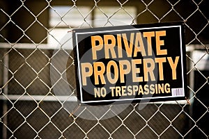 Private Property Sign