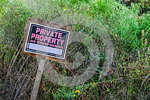 Private Property Sign