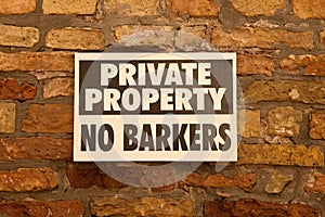 Private Property Sign