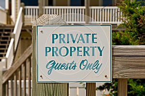 Private property sign.