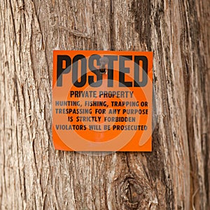 Private Property Sign