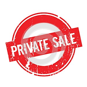 Private Sale rubber stamp