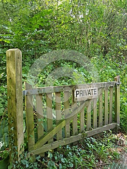 Private sign.