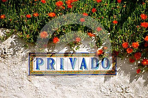 Private sign photo