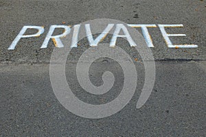 Private Sign