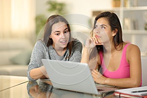 Private teacher trying to teach to distracted bad student