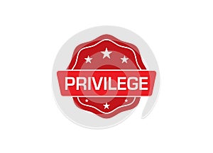 Privilege label sticker,Privilege Badge Sign