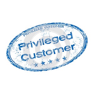 Privileged customer rubber stamp