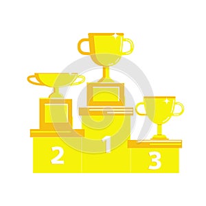 Prize award icon set