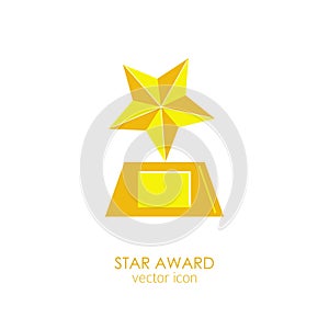 Prize award star icon