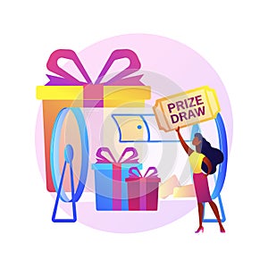 Prize draw vector concept metaphor