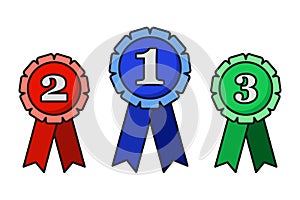 Prize Ribbons Vector Set