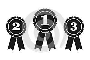 Prize Ribbons Vector Set