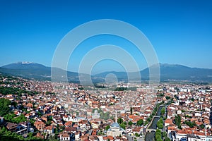 Prizren, Kosovo Cityscape with Alps in the Background